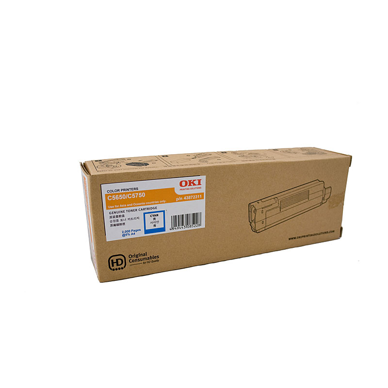 V177-D-O5650C-uc__04826-00 OKI C5650 Cyan Toner - Image 1