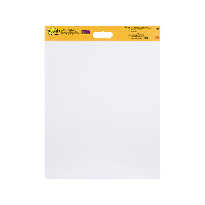 V177-D-PI70005016491_PI70005016491__63014_1 POST-IT Wall Pad 566 White Pack of 2 - Image 1