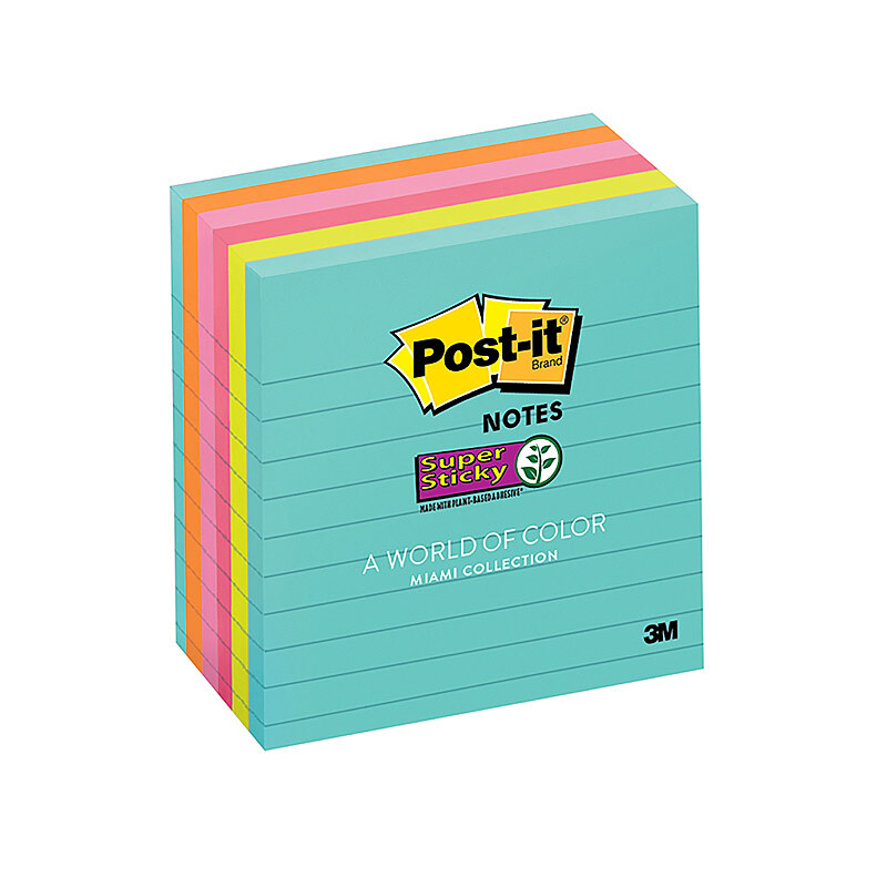 V177-D-PI70005287076_PI70005287076__68678_1 POST-IT Note 675-6SSMIA Miami Pack of 6 - Image 1