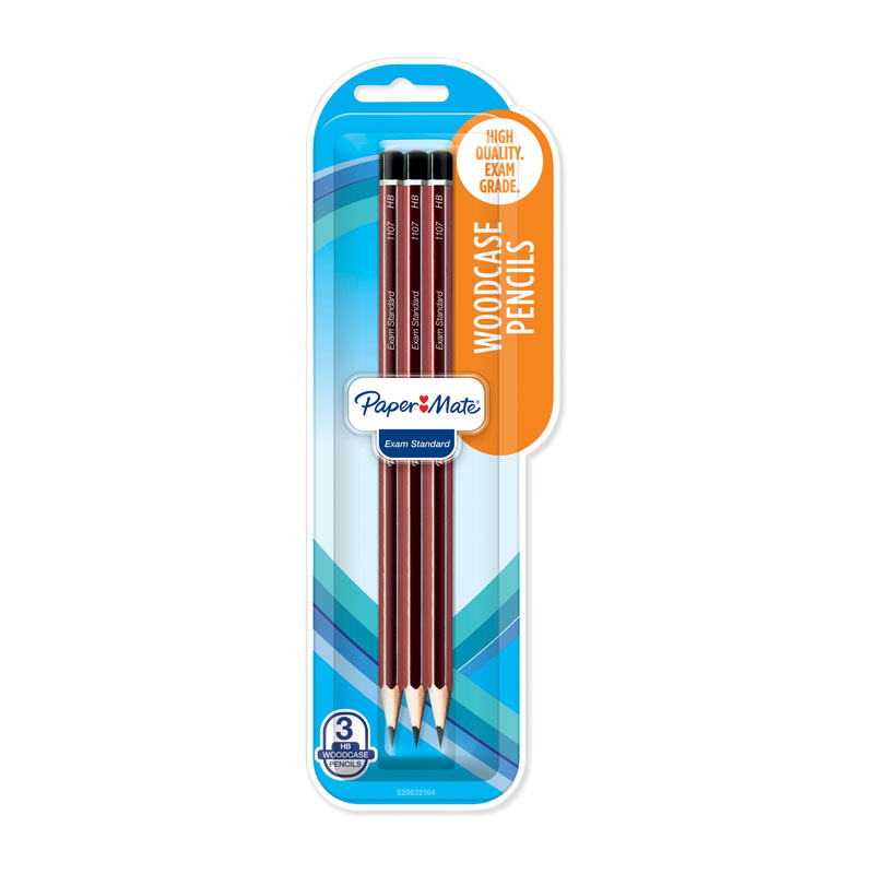 V177-D-PMS20032164-34642-00 PAPER MATE HB Woodcase Pencil Pack 3 Box of 12 - Image 1