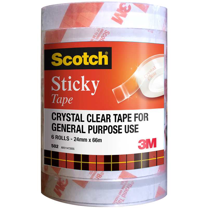 V177-D-SCTAB010623978_SCTAB010623978__69709_1 SCOTCH Sticky Tape 502 24mm Twr6 - Image 1
