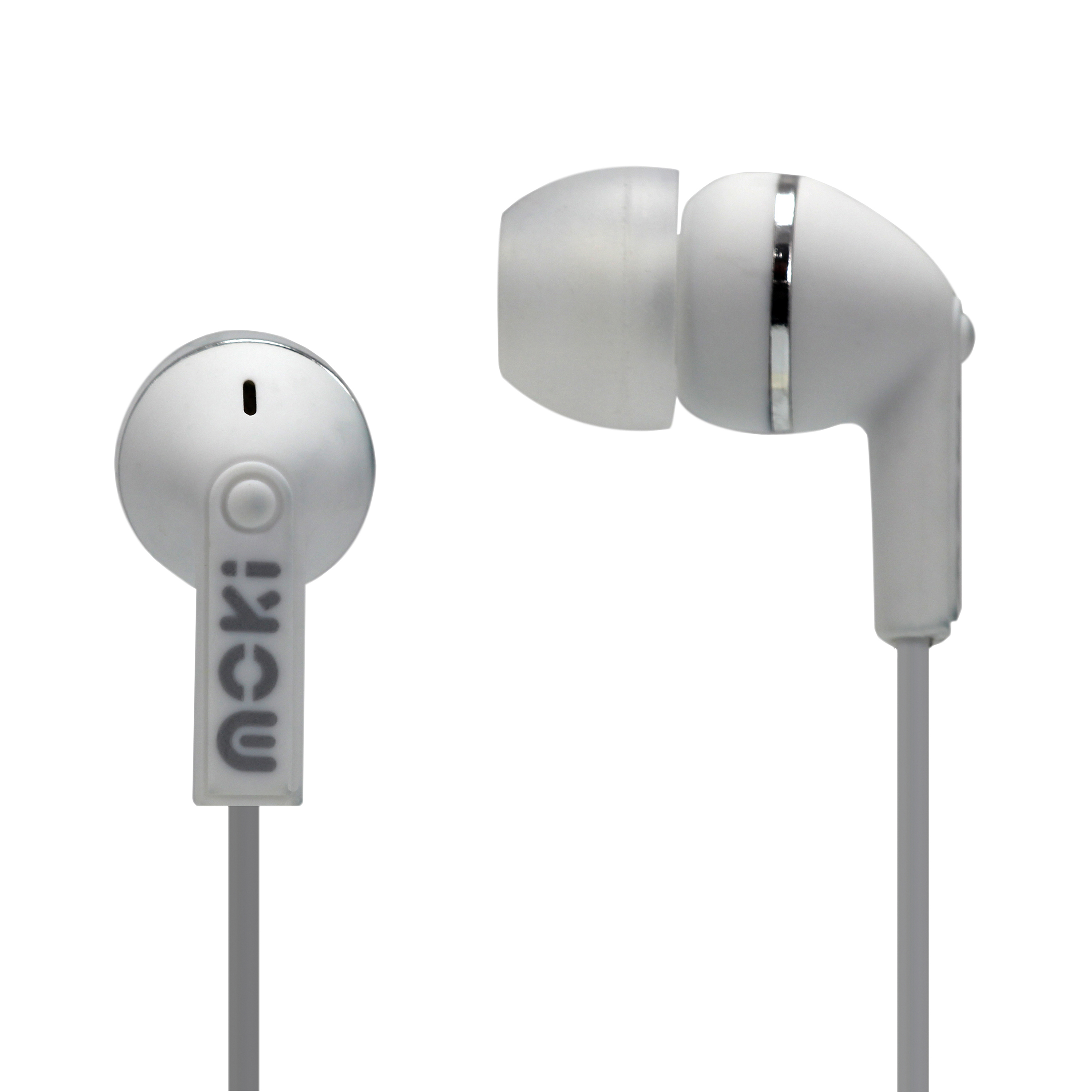 V177-HPDOTW-ACC-HPDOTW-00__59688-00 MOKI Dots Noise Isolation Earbuds - WHITE - Image 1
