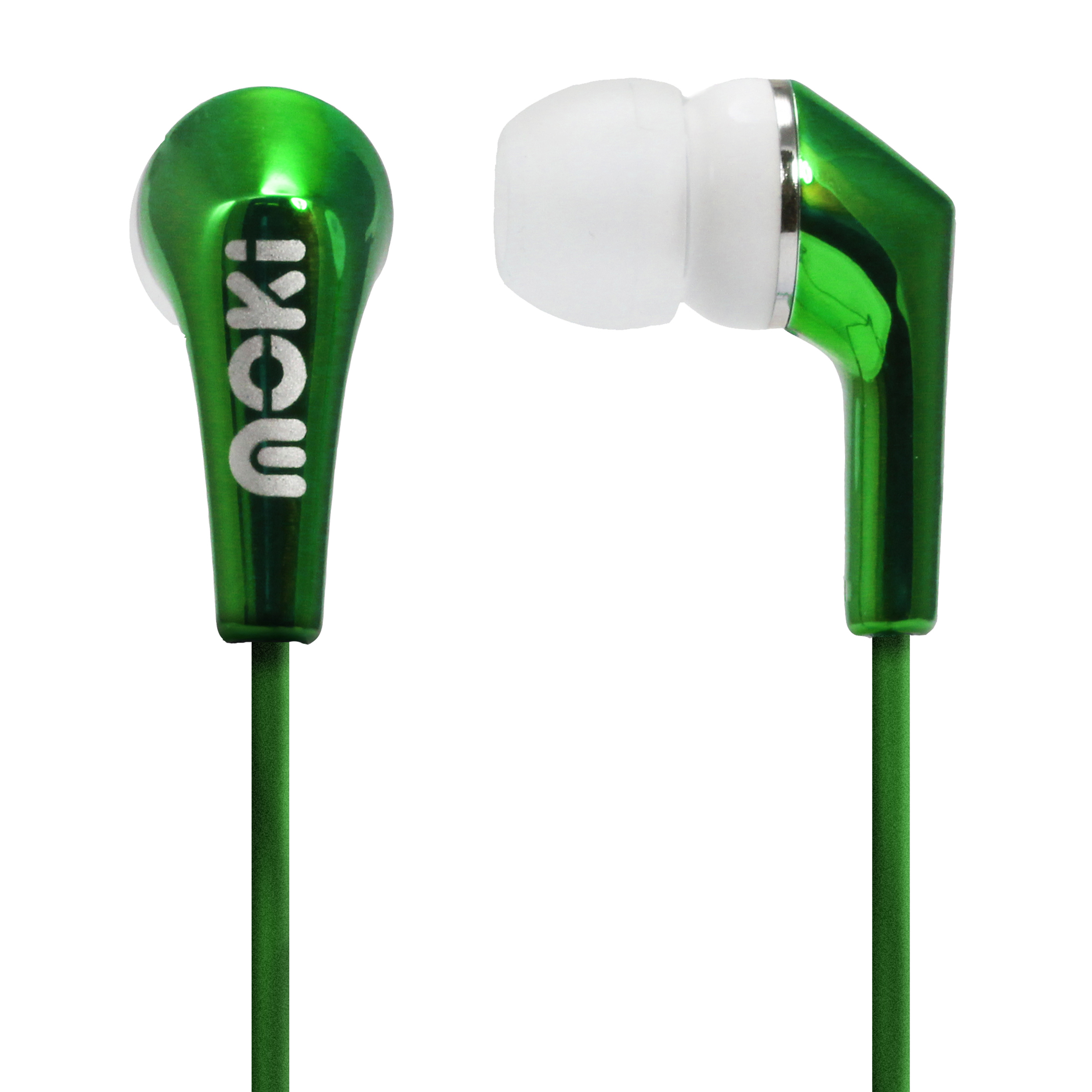 V177-HPMLCG-ACC-HPMLCG-00__15033-00 MOKI Metallics Earphone - GREEN - Image 1