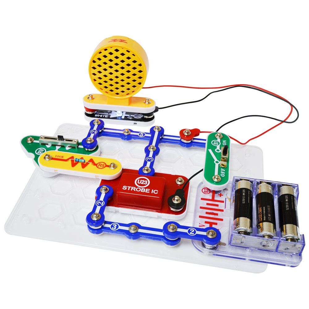 V177-IW-SCP-14-SCP-14_Product_MD__94024-00 SNAP CIRCUITS Snap Circuits Mini Kit Strobe Light & Sound - Image 1