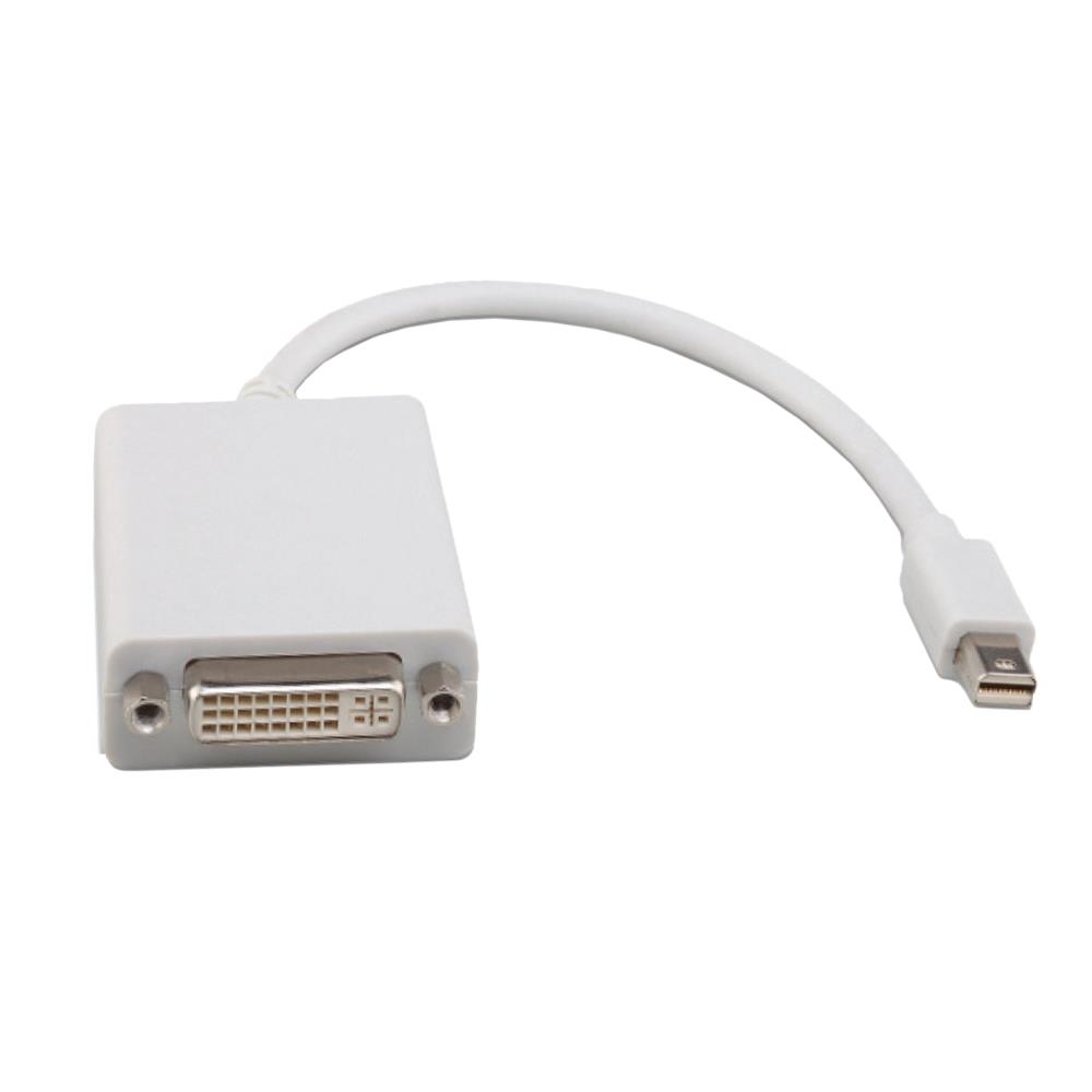 V177-L-CB8W-GC-MDPDVI-CB8W-GC-MDPDVI__19372-00 8WARE Mini DisplayPort DP 20-pin to DVI 24+5-pin 20cm Male to Female Adapter Cable - Image 1