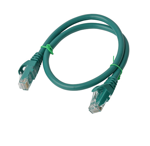V177-L-CB8W-PL6A-0.25GRN-CB8W-PL6A-0.25GRN__63910-00 8WARE Cat6a UTP Ethernet Cable 25cm Snagless Green - Image 1
