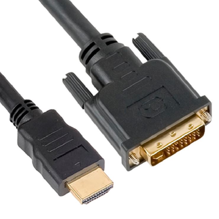 V177-L-CBAT-HDMIDVID-MM-1_CBAT-HDMIDVID-MM-1__37337_1 ASTROTEK HDMI to DVI-D Adapter Converter Cable 1m - Male to Male 30AWG OD6.0mm Gold Plated RoHS Black PVC Jacket - Image 1