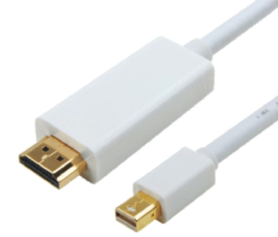 V177-L-CBAT-MINIDPHDMI-1_CBAT-MINIDPHDMI-1__71209_1 ASTROTEK Mini DisplayPort DP to HDMI Cable 1m - 20 pins Male to 19 pins Male Gold plated RoHSCB8W-RC-MDPHDMI-2 - Image 1