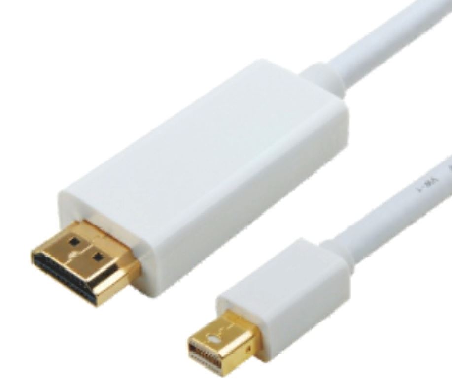 V177-L-CBAT-MINIDPHDMI-5_CBAT-MINIDPHDMI-5__37158_1 ASTROTEK Mini DisplayPort DP to HDMI Cable 5m - 20 pins Male to 19 pins Male 32AWG Gold Plated - Image 1