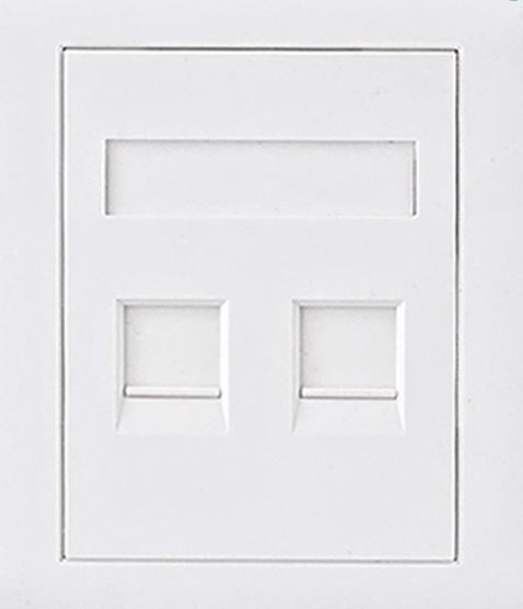 V177-L-CBATP-SC-5E-2_CBATP-SC-5E-2__15490_1 ASTROTEK CAT5e RJ45 Network Wall Face Plate 86x86mm 2 Port Socket Kit - Image 1