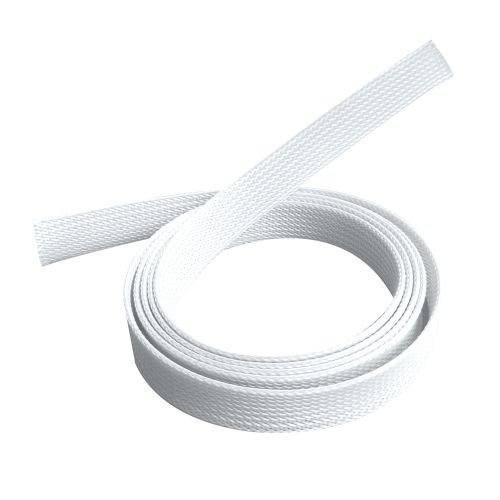V177-L-CMBT-CS-20-W-72691-00 BRATECK Braided Cable Sock 20mm/0.79' Width Material Polyester Dimensions1000x20mm -- White - Image 1