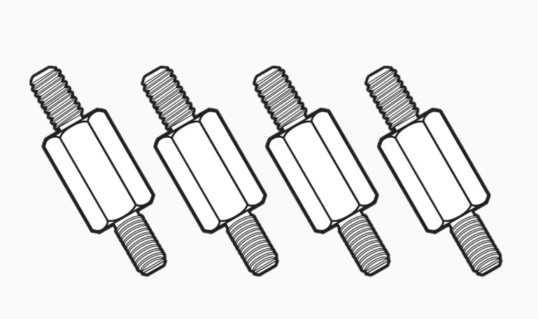 V177-L-CW-8960091-41141-00 CORSAIR The LGA1700 cooler standoff for Corsair Capellix Coolers for Intel LGA1700 Alder Lake-S CPU For ELITE Capellix and PRO XT - Image 1