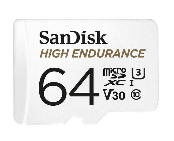 V177-L-FMS-MSDHE-064G_FMS-MSDHE-064G__68721_1 SANDISK 64GB High Endurance micro SDXC V30 u3 C10 UHS-1 100MB/s R 40MB/s W SD Adaptor Android Smartphone Action Camera Drones - Image 1