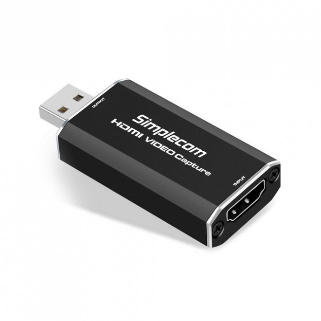 V177-L-HXSI-DA315-HXSI-DA315__93654-00 SIMPLECOM DA315 HDMI to USB 2.0 Video Capture Card Full HD 1080p for Live Streaming Recording - Elgato, Avermedia - Image 1