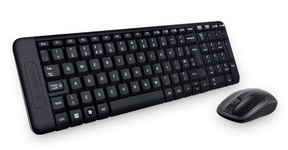 V177-L-KBLT-MK220_KBLT-MK220__54734_1 LOGITECH MK220 Wireless Keyboard & Mouse Combo Much smaller design, same keys 2.4 GHz 128-bit AES encryption Fewer battery hassles - Image 1