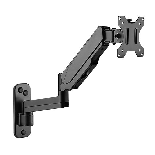 V177-L-MABT-LDA30-112-72556-00 Brateck Single Screen Wall Mounted Articulating Gas Spring Monitor Arm 7'-32',Weight Capacity per screen 8kg; - Image 1