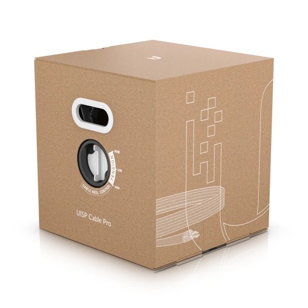 V177-L-NHU-UISP-PRO-NHU-UISP-PRO__30817-00 UBIQUITI Cat5e Pro Outdoor Cable, 305m (1000ft), 24 AWG Solid Copper Conductor Pairings, Carrier-Class Shielded Cable W/ Intergrated ESD Drain Wire - Image 1