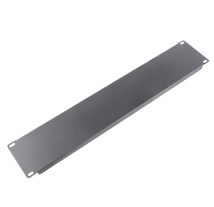 V177-L-RCLDR-ACC-BLANK-2U-151149-00 LDR 2U 19' Blanking Panel - Rack Mountable 19' - Black Metal Construction - Image 1