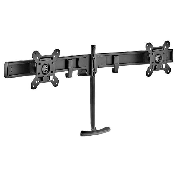 V177-MA-13AWM-LR-B_L_13AWM-LR-B__61861_1 Atdec Dual Rail Crossbar - Blk - Load: 2-7kg per monitor - Image 1
