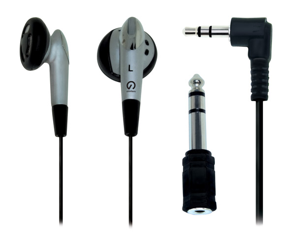 OLYMPUS DIGITAL CAMERA Shintaro Stereo Earphone Kit with 3.5mm to 6.5mm adapter - Image 1