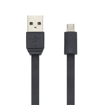 V177-MUSBMCAB-Micro-USB-SynCharge-Cable-image_1__71024-00 MOKI Flat Micro-USB SynCharge Cable 90cm - Image 1