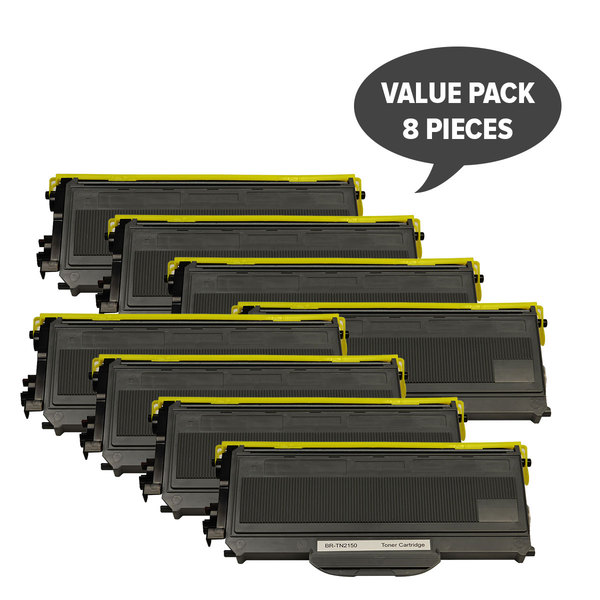 V177-SET8BR2125-SET8BR2125__47584-00 TN-2150 TN360 Black Premium Toner (Set of 8) - Image 1