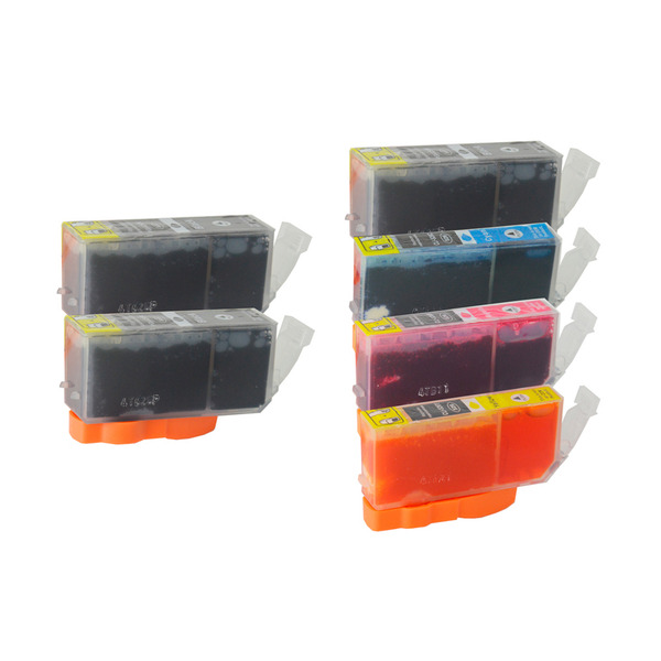 V177-SETPC5B_SETPC5B__27148_1 PGI-5 CLI-8 Compatible Inkjet Cartridge Set 6 Ink Cartridges - Image 1