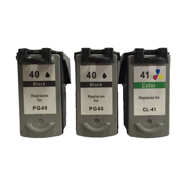 V177-SETVPPG40-SETVPPG40__91139-00 Remanufactured Value Pack 2 x PG40 Black & 1 x CL41 Colour - Image 1