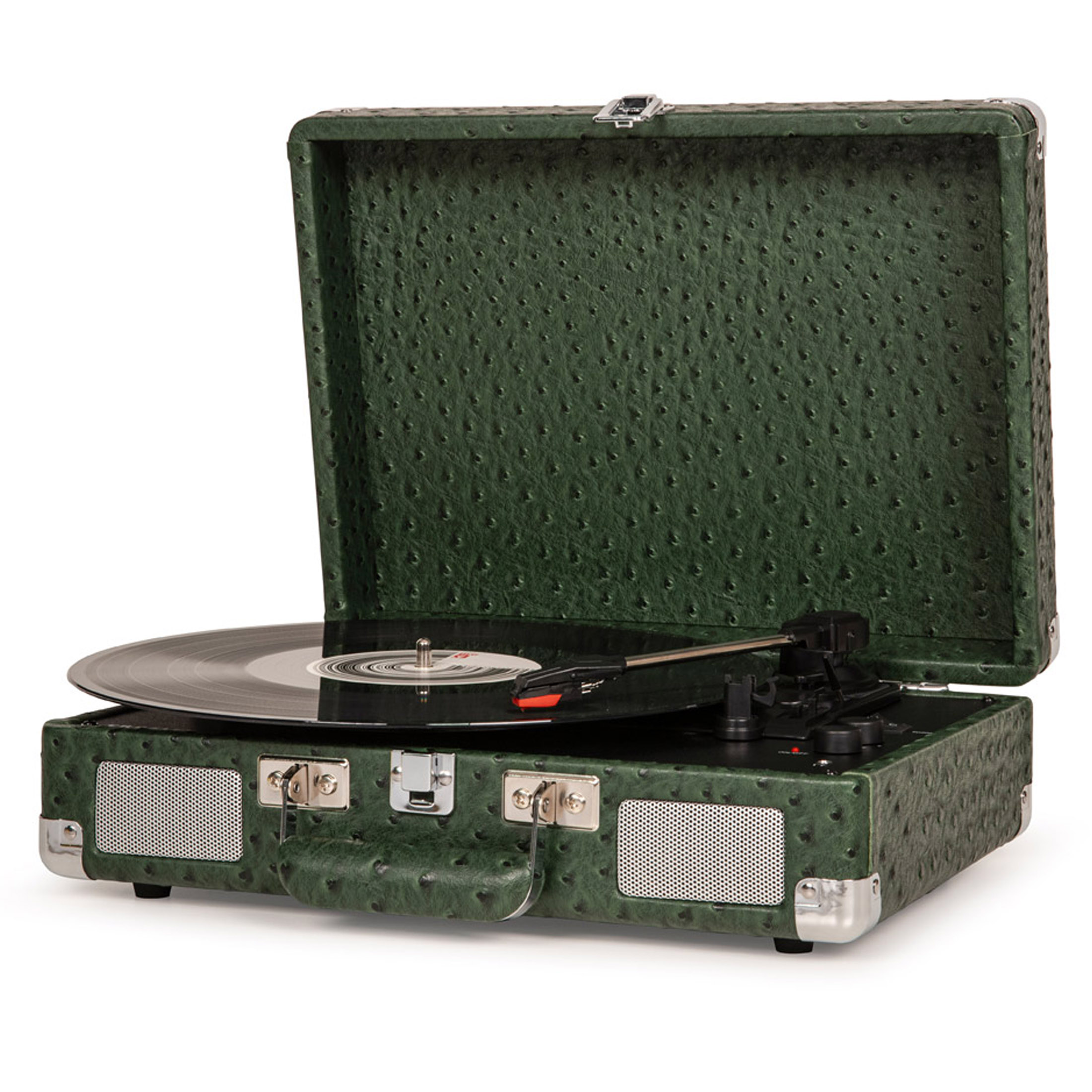 V185-8005FOS4-ostrich1-00 Crosley Cruiser Plus Bluetooth Turntable 3 Speed Ostrich Green - Image 1