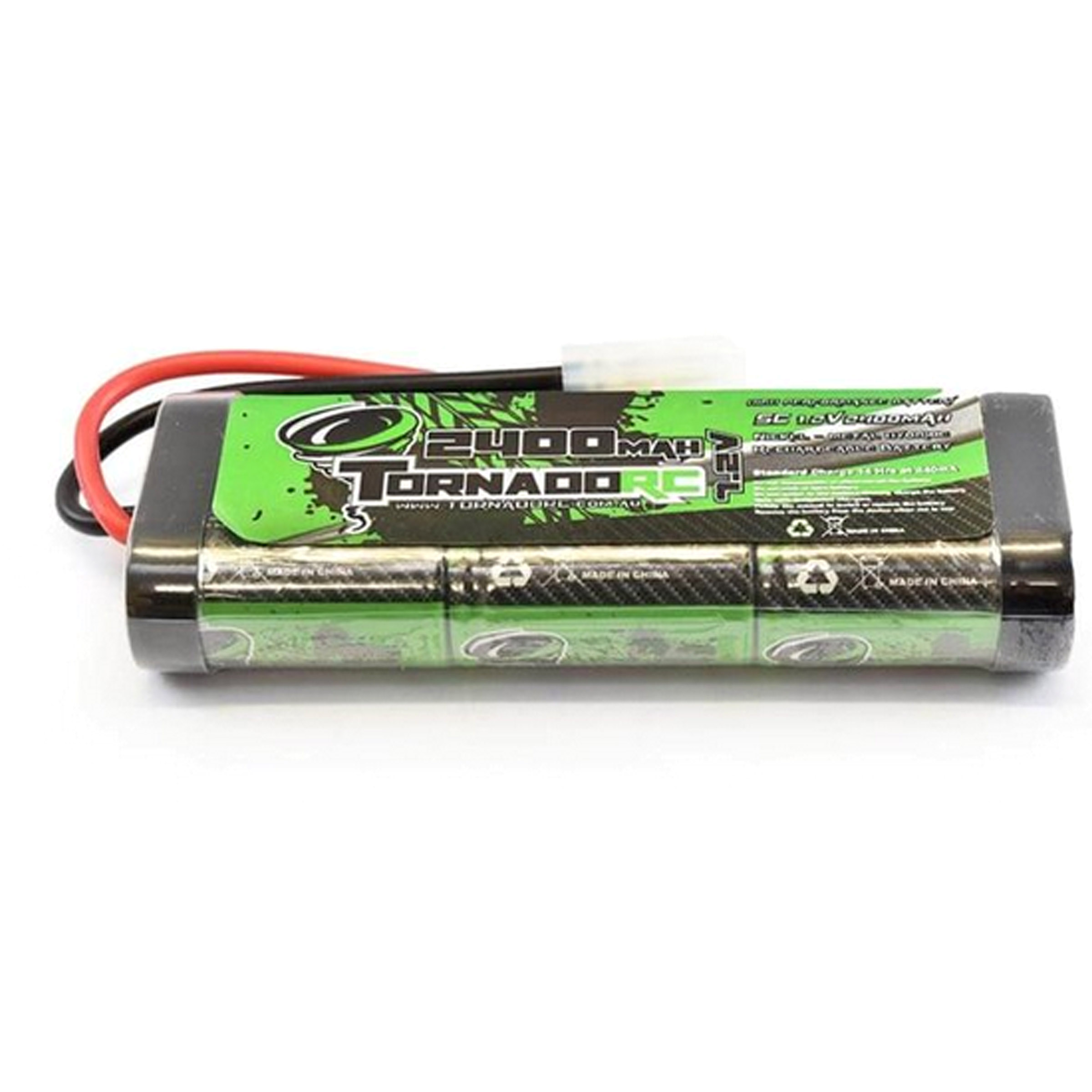 V185-TRC2400_722400a_1 Tornado 7.2v 2400mah Stick Pack Battery For RC Radio Control Car - Tamiya Connector - Image 1