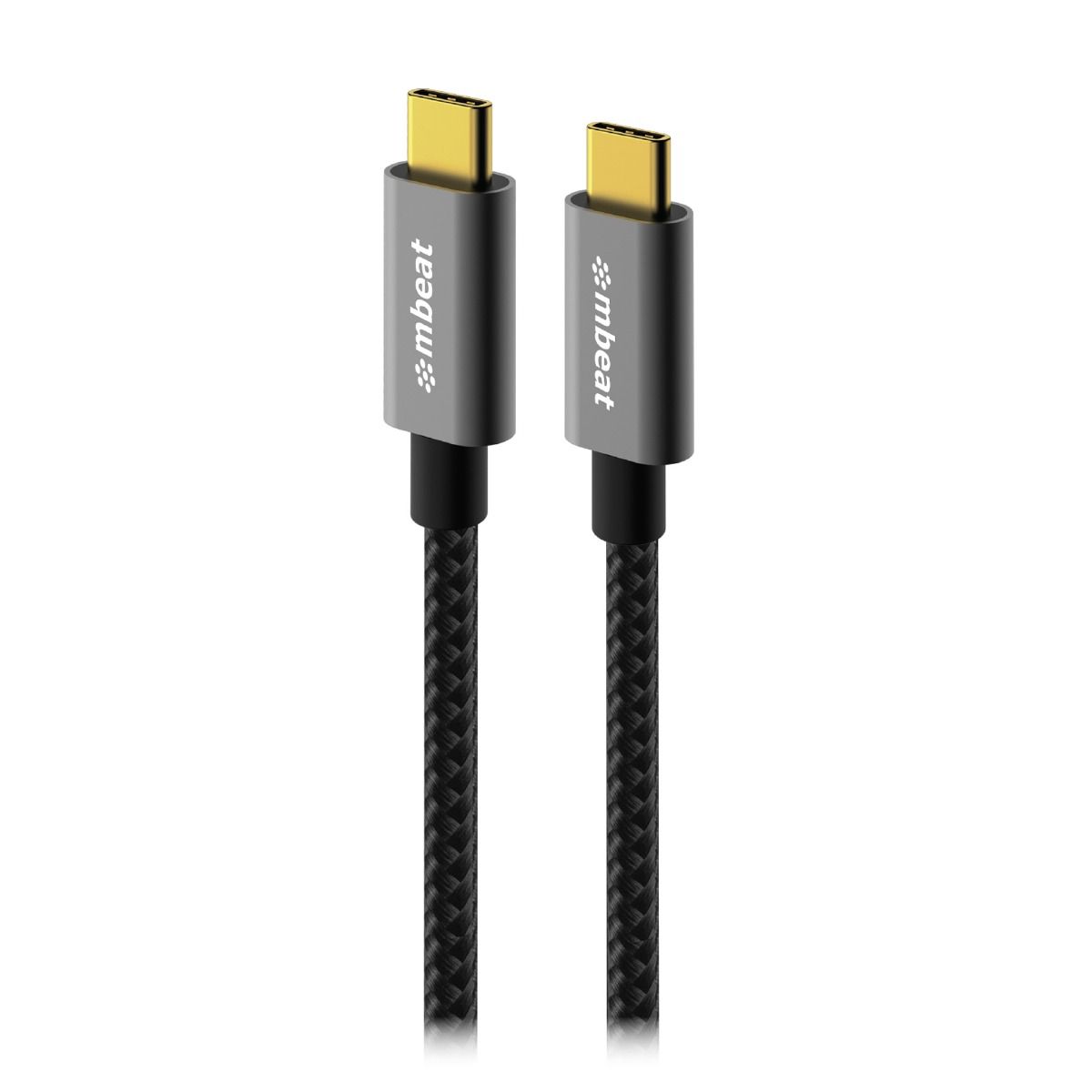 V186-MB-XCB-C2C180-189584-00 mbeat Tough Link 1.8m USB 3.2 Gen2 USB-C Cable - Space Grey - Image 1