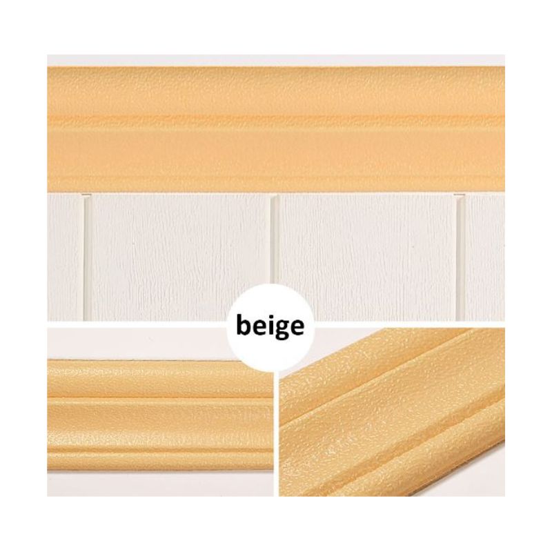 V195-FT021-Boarder_1-00 3D Foam Wall Edge Strip Self Adhesive Baseboard Waist Line Boarder 5PCS - Image 1