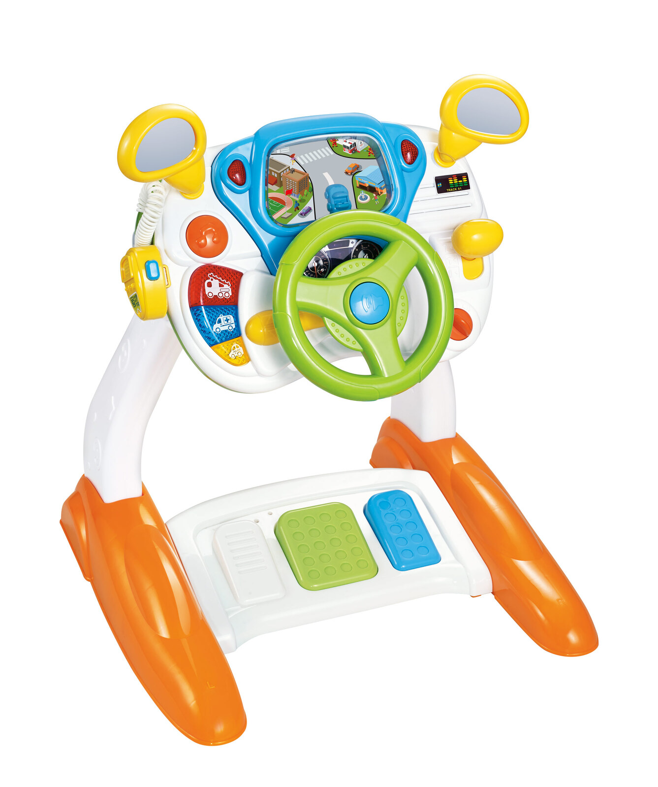V196-1712-197520-00 Baby Sensory Play Interactive Driving Simulation with Music and Light - Image 1