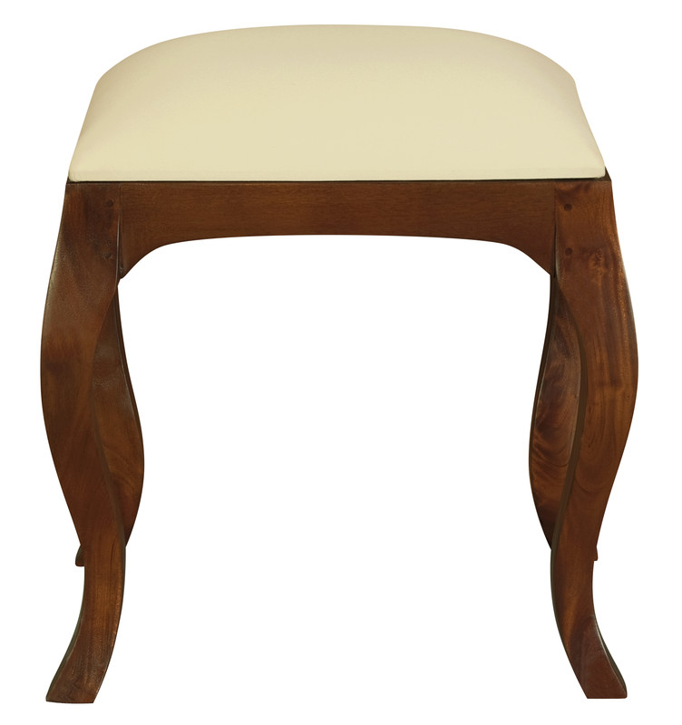 V199-CH001QAM-189631-00 Eloise Cabriole Leg Dressing Stool (Mahogany) - Image 1