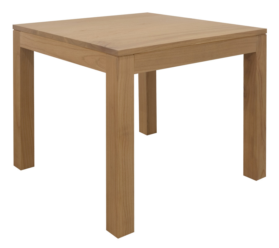 V199-DT9090TAMDNI-202504141841-00 Amsterdam Solid Mindi Timber Dining Table 90 x 90 cm (Natural) - Image 1