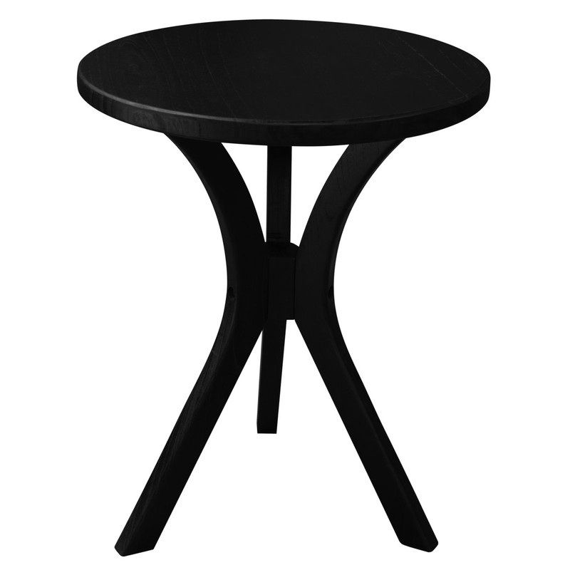 V199-LT048GTYB-210562-00 Gatsby Round Side Table - Small (Black) - Image 1