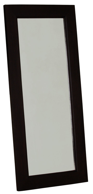 V199-MR65150WOSC-204440-00 Manhattan Solid Timber Frame Wall Mirror - Chocolate - Image 1