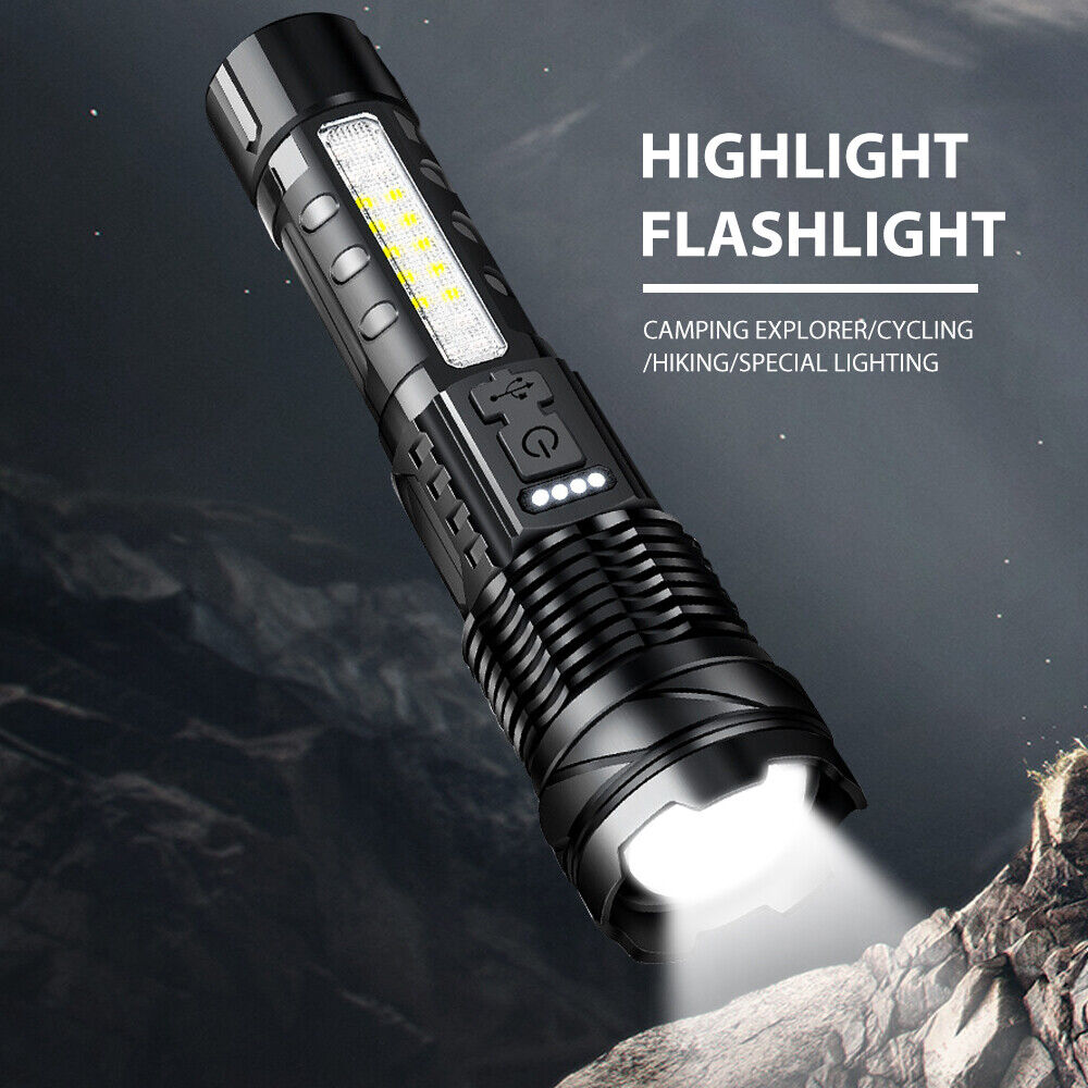 V201-W12552809-191466-00 Super Bright 30W 14LED Flashlight White Laser Tactical Torch Lamp for Camping AU - Image 1