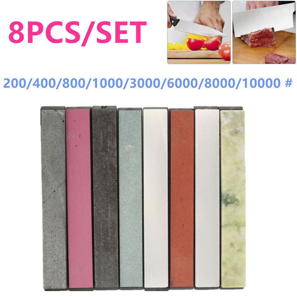 V201-W13050168-191467-00 8PCS Grindstone Whetstone Sharpening Stone - Image 1