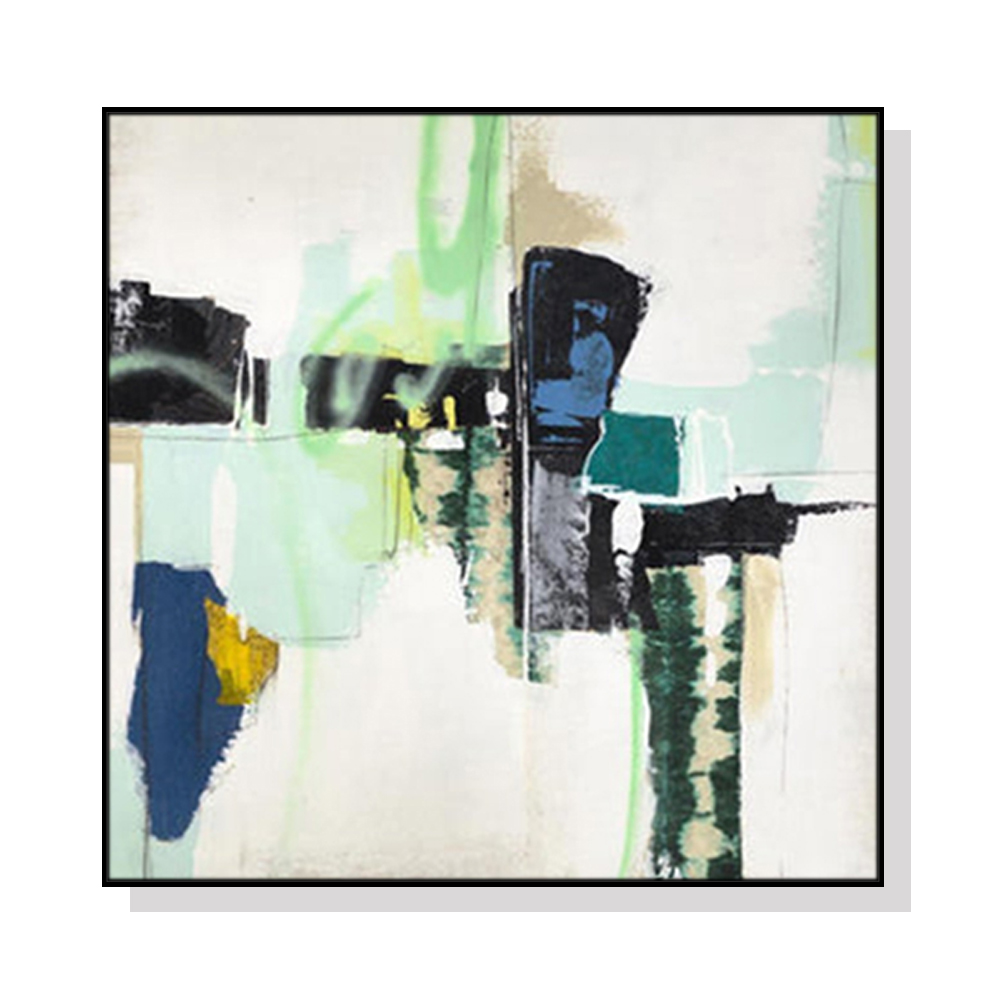 V207-2210-91364-00 Wall Art 80cmx80cm Hard Truth Black Frame Canvas - Image 1