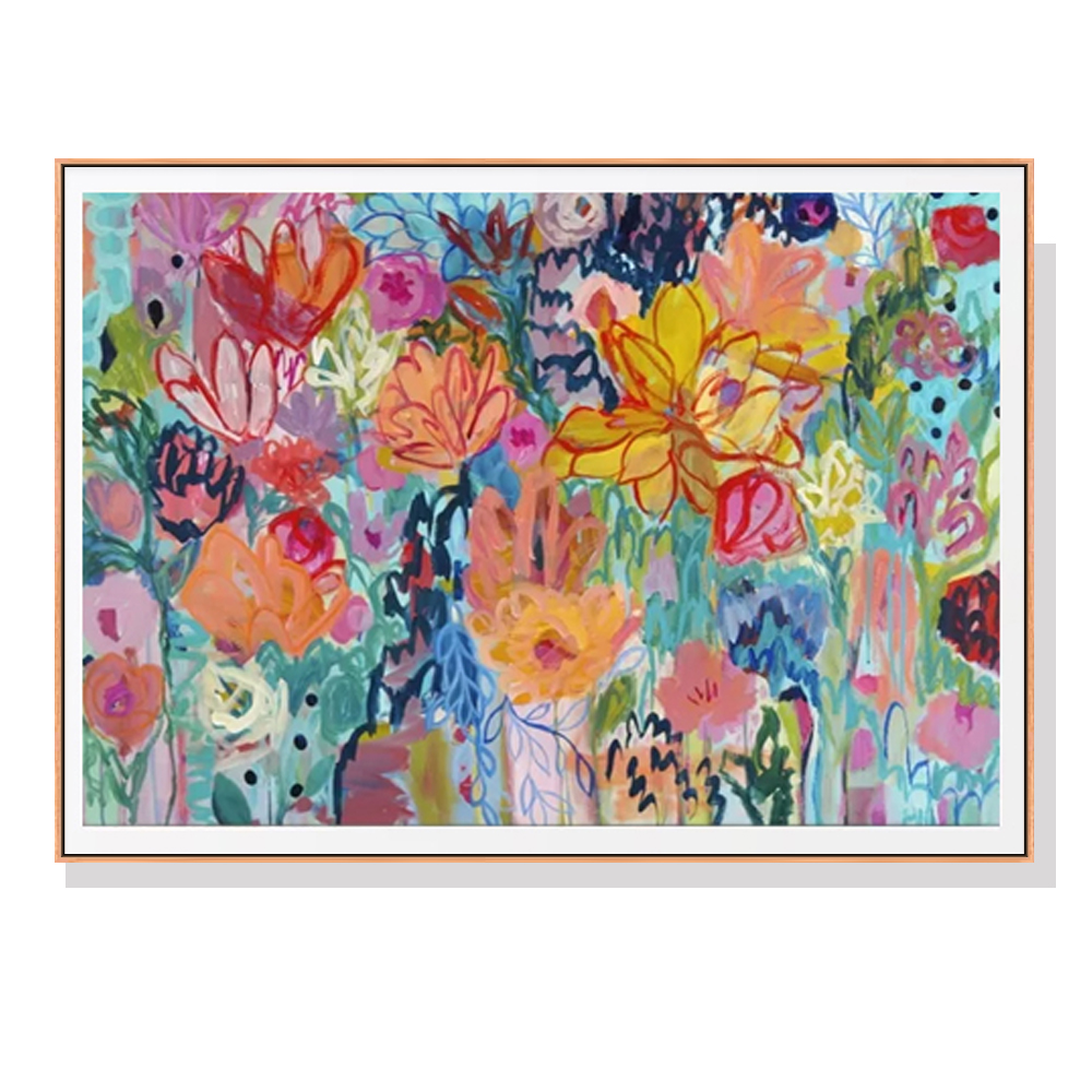 V207-2226-91348-00 Wall Art 70cmx100cm Carrie Schmitt Wood Frame Canvas - Image 1