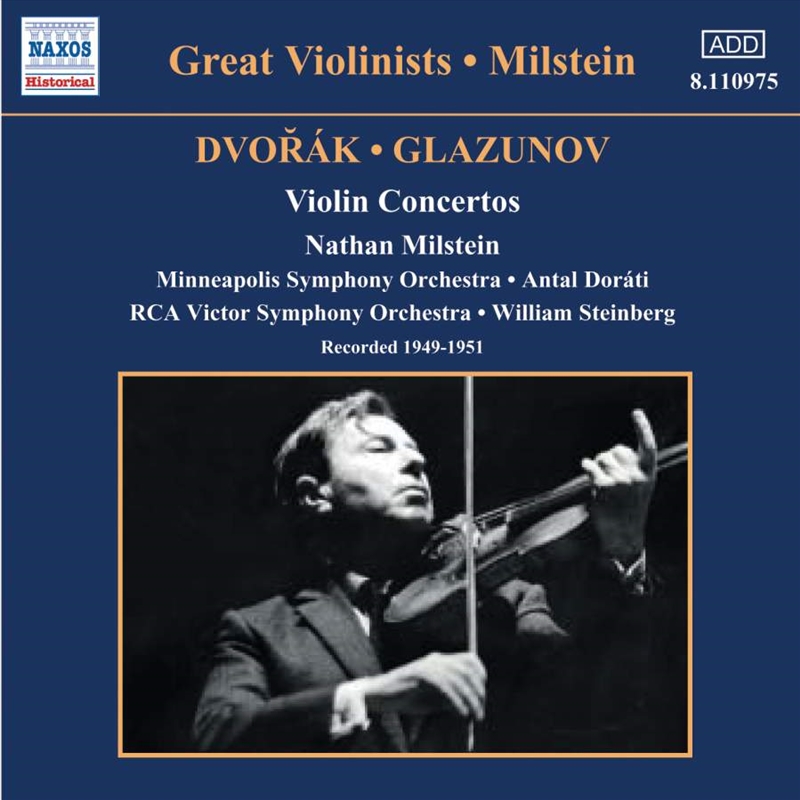 V210-1170554-202507030307-00 Dvorak / Glazounov Violin - Milstein/Dorati/Steinberg Cd Album - Image 1