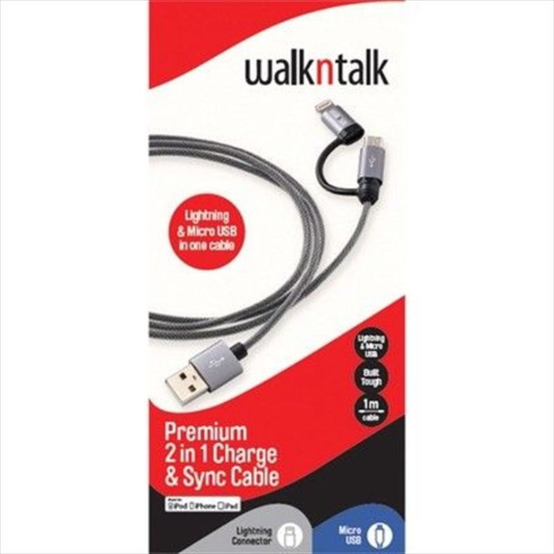 V210-2336387-76995-00 Charge And Sync Cable 2 In 1 - Image 1