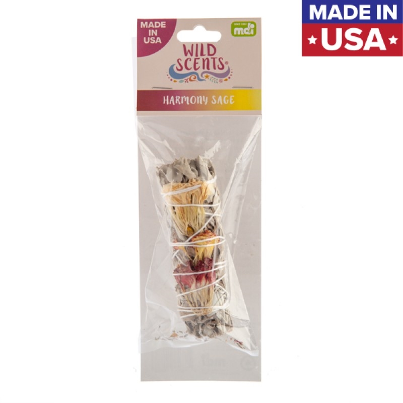 V210-2618166-SDC_2618166_2021-10-2-12-17-15-00 Wild Scents Harmony Sage & Herbs Smudge Stick - Image 1