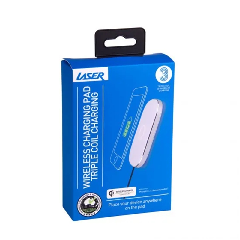 V210-2628098-69815-00 Laser Qi Wireless Charging Pad for iPhone & Android - Image 1