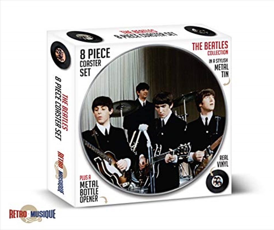 V210-2651149-SDC_2651149_2021-10-9-12-48-24-00 Beatles 8 Piece Coaster Set With Metal Tin - Image 1