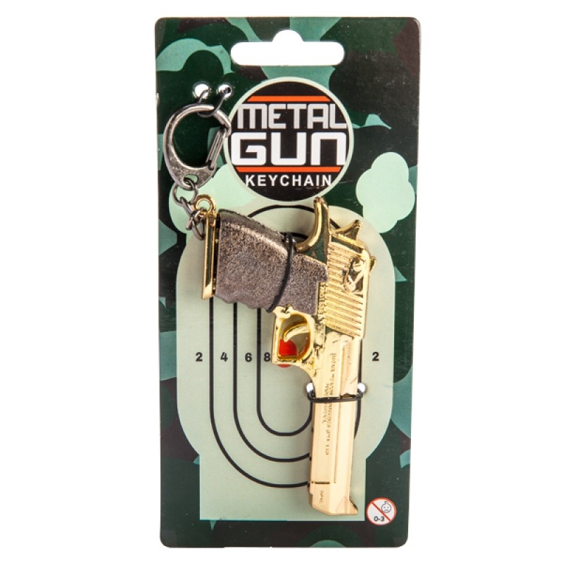 V210-2670299-92245-00 Metal Gun Keychain - Image 1