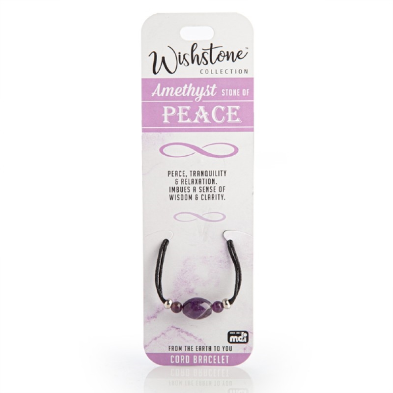 V210-2670335-91275-00 Wishstone Collection Amethyst Cord Bracelet - Image 1