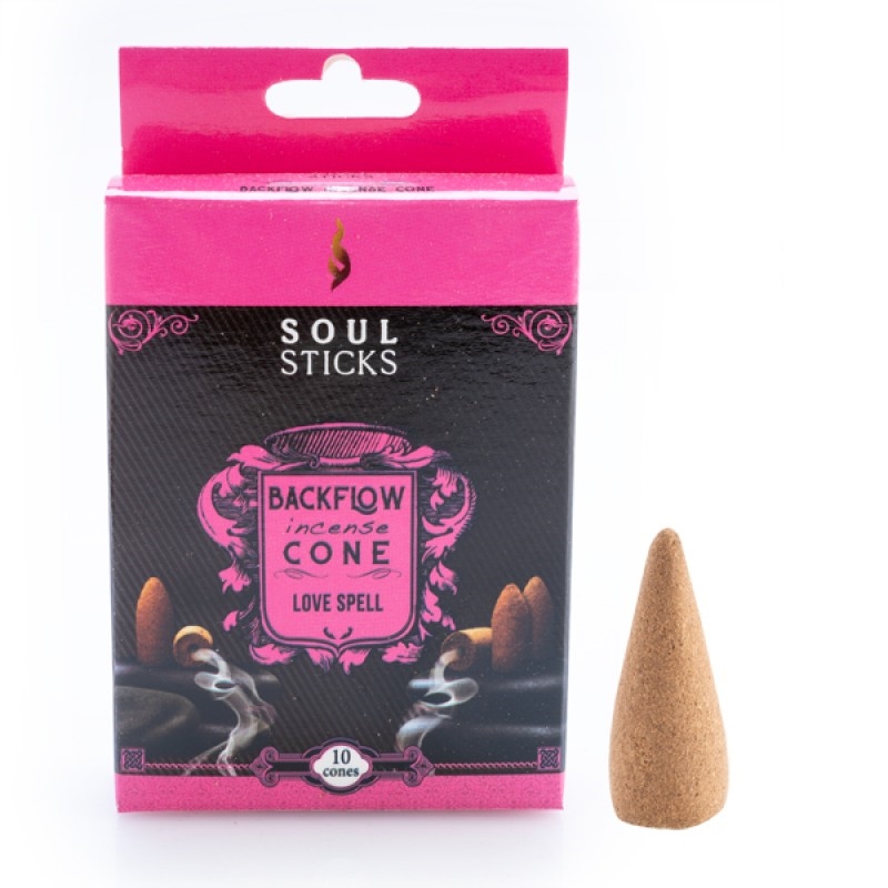 V210-2670806-SDC_2670806_2022-02-3-16-22-57-00 Soul Sticks Love Spell Backflow Incense Cone - Set of 10 - Image 1