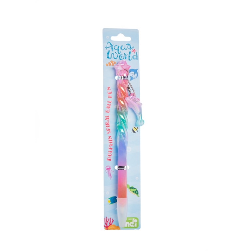 V210-2676775-77037-00 Dolphin Spiral Ball Pen - Image 1